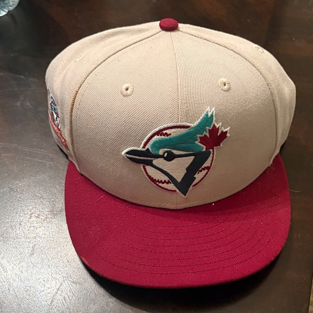 New Era Cream and Red Baseball Cap